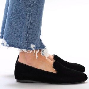 Birdie’s The Starling Velvet Flats in Black Size US 8.5